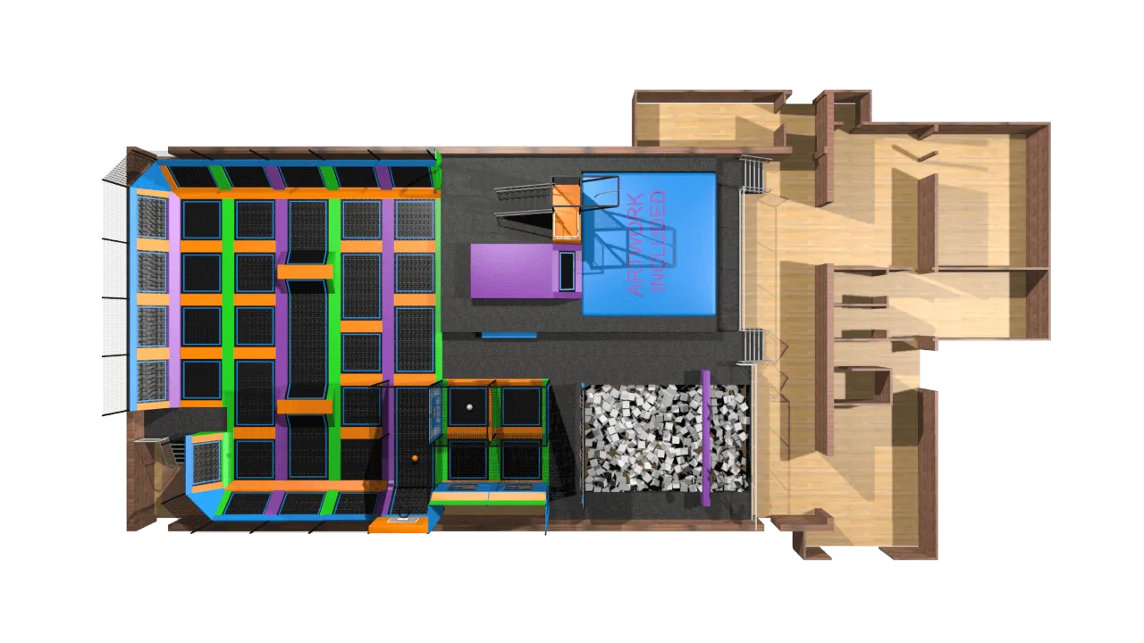 Trampoline Park – Multi Jumping 5