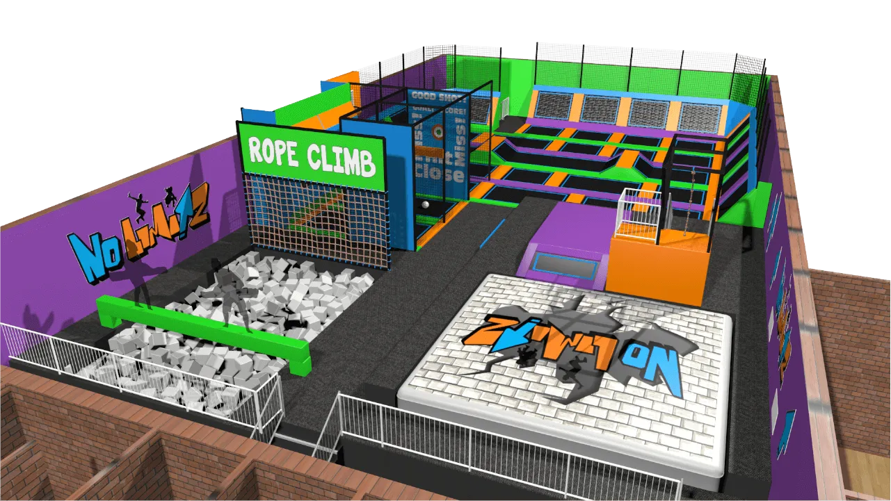 Trampoline Park - Multi Jumping