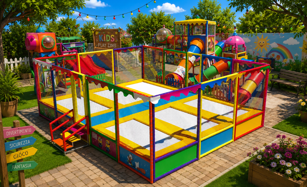 TrampoliniElasticiProfessionalia6Postazioni