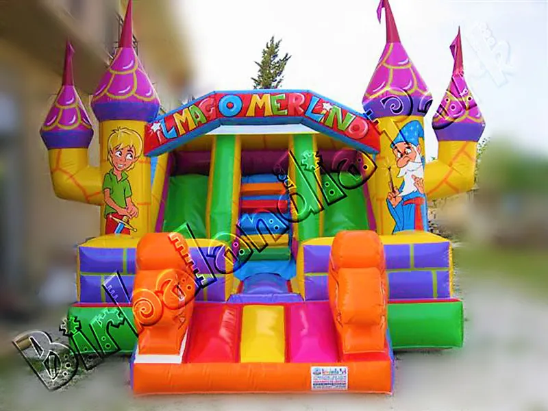 Gonfiabile Scivolo Cartoon Castle 3