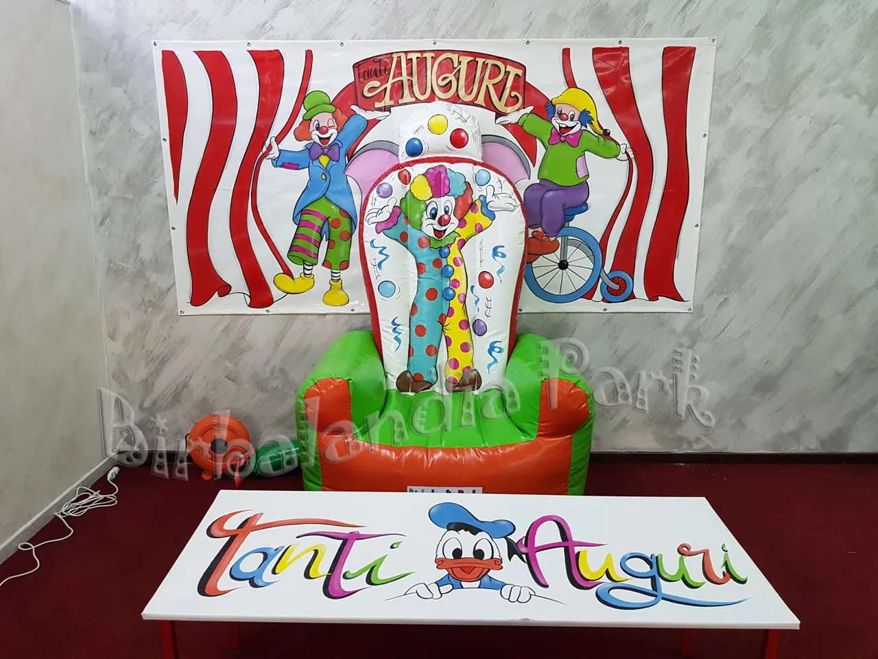 Gonfiabile Trono Clown