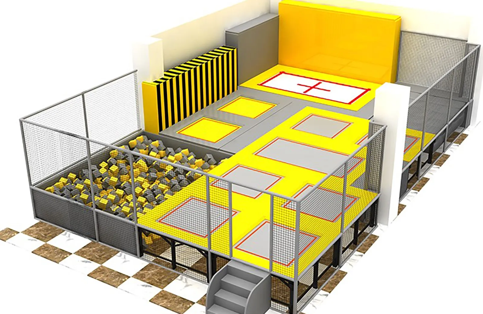 Trampolino elastico per Parco Giochi