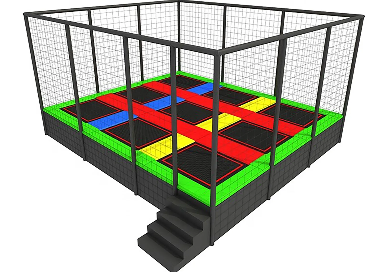 Trampolino elastico per parchi