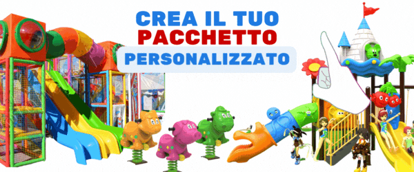Parchi giochi completi in offerta con prezzi e pacchetti personalizzati per ludoteche e aree gioco.