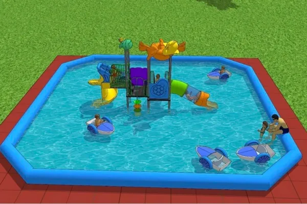 Gioco per Esterno con Piscina e Barchette