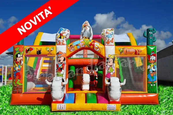 Gonfiabile Multigioco ad ostacoli