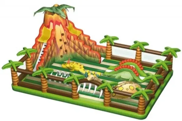 Gonfiabili Scivolo Jurassic Park con ostacoli