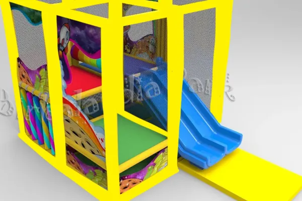 Mini playground con doppia scivolata