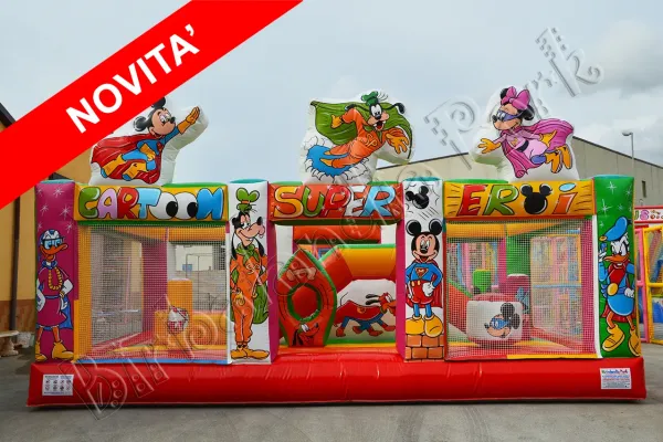 Multigioco Gonfiabile Supereroi