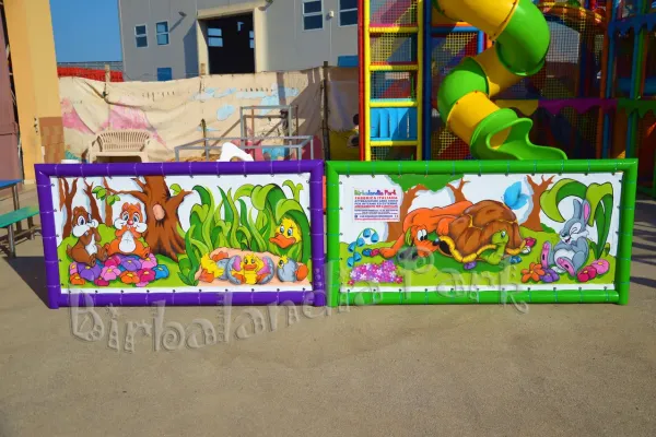 Recinzione a playground scenografata