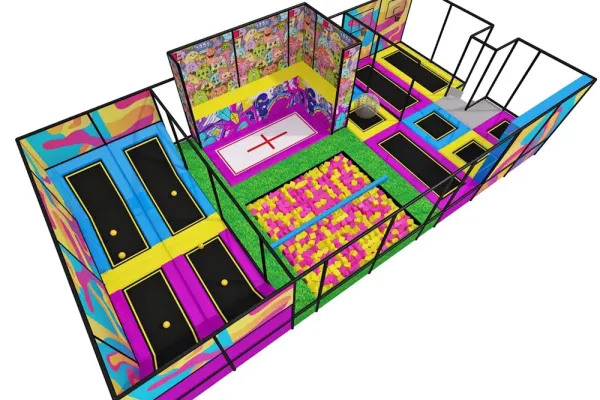 TRAMPOLINE PARK PER PARCO DIVERTIMENTI