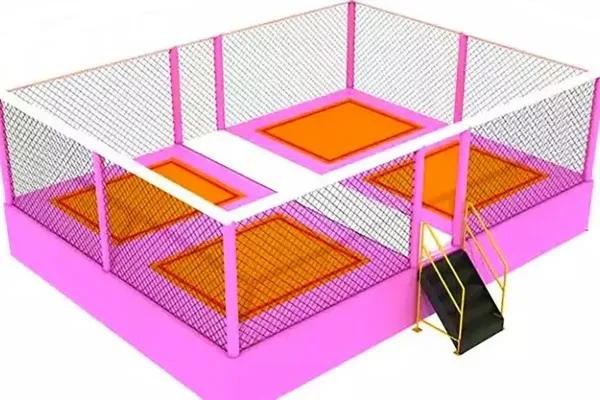 TRAMPOLINO ELASTICO A 4 POSTAZIONI