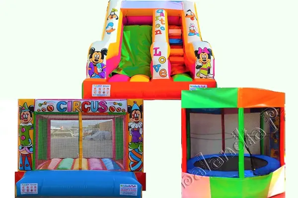 Tappeto Elastico + Scivolo + Vasca Palline