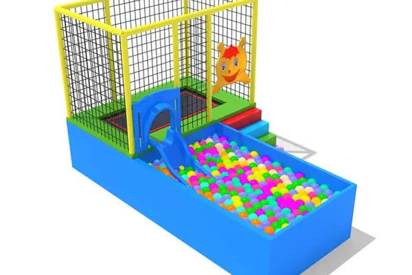 Tappeto elastico + scivolo con vasca palline - SUPER NOVITA'