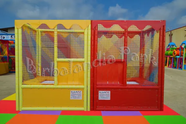 Trampolini elastici a 2 postazioni Multicolor