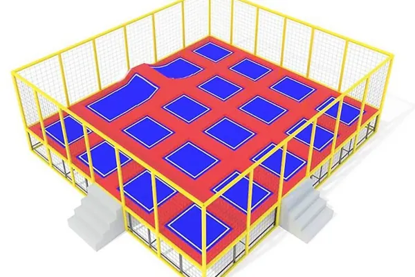 Trampolini elastici professionali a più postazioni