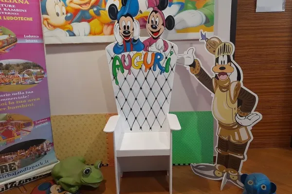 Trono Bianco Minnie e Topolino