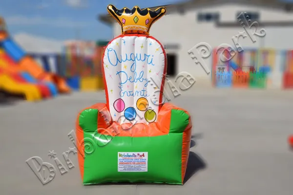 Trono Gonfiabile Auguri