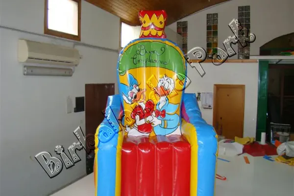 Trono Gonfiabile Papero e Papera